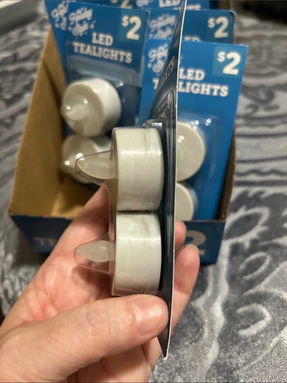 LED Tealights - 12 White - 2-Pack